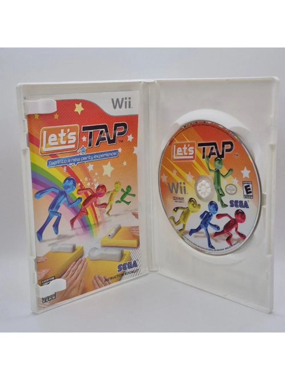 Let's Tap Wii Best Buy Limited Edition SEGA 2009 w/Manual (Missing Tapping Pad)